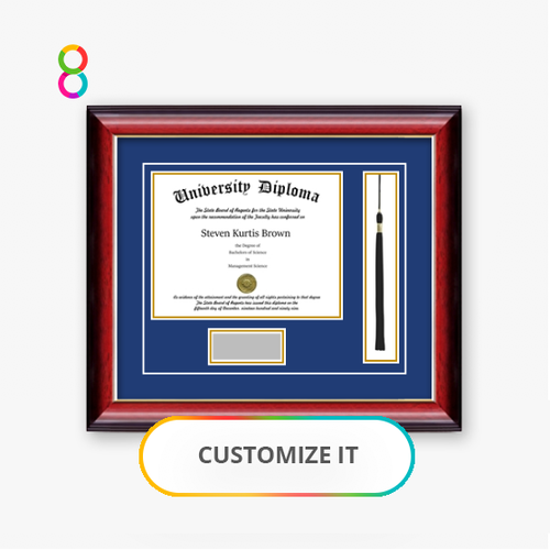 Personalized Diploma Frame with Tassel