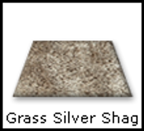 Grass Silver Shag Rug