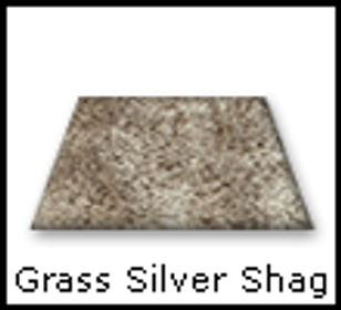 Grass Silver Shag Rug